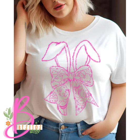 Coquette Easter Bunny Bow