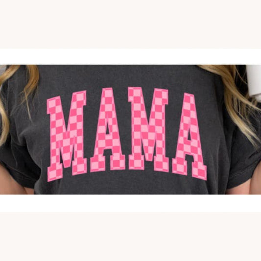 Checkered Mama t-shirt