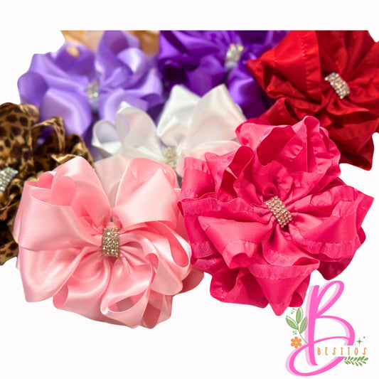 Over the Top Satin Hair Bows -Handmade