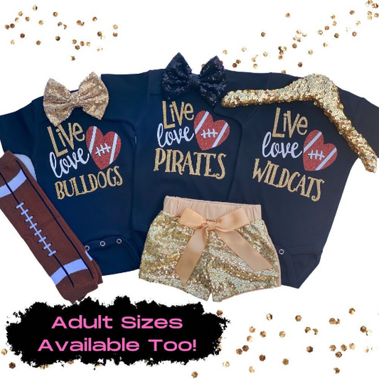 Live Love Football Team Shirt