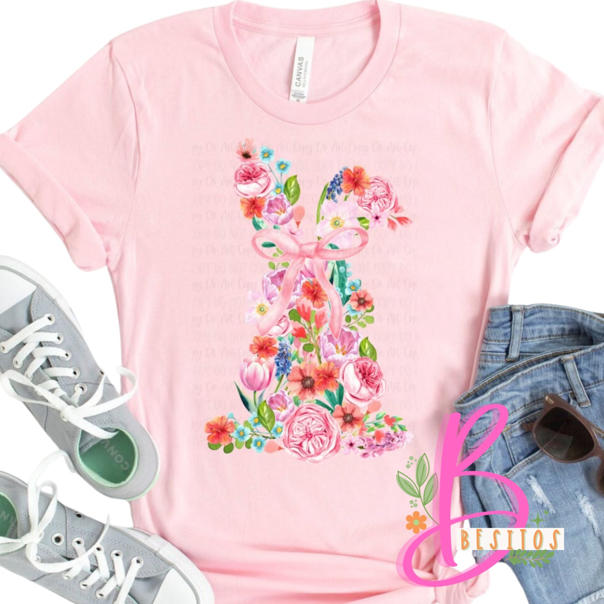 Floral Easter Bunny Shirt