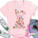 Floral Easter Bunny Shirt