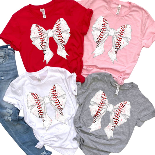 Baseball Coquette Bow Shirt