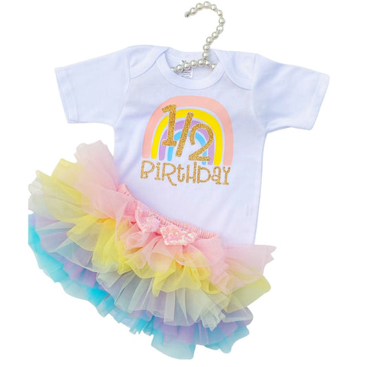 Baby girl Half birthday Tutu outfit Halfway to one Half year milestone Half birthday celebration Baby girl attire Tutu dress Half birthday party Baby girl fashion Half birthday outfit Tutu skirt Halfway there Cute baby outfit Half birthday theme Baby girl tutu Half year old Half birthday photoshoot Half birthday bodysuit, besitos shop Baby girl half birthday attire