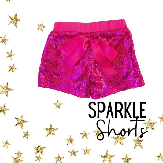 Hot Pink Sparkle Shorts