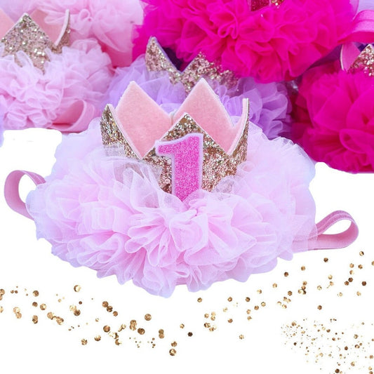 Hot Pink Birthday Party Crown