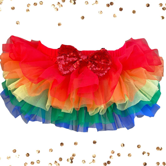 Rainbow Baby Diaper Tutu